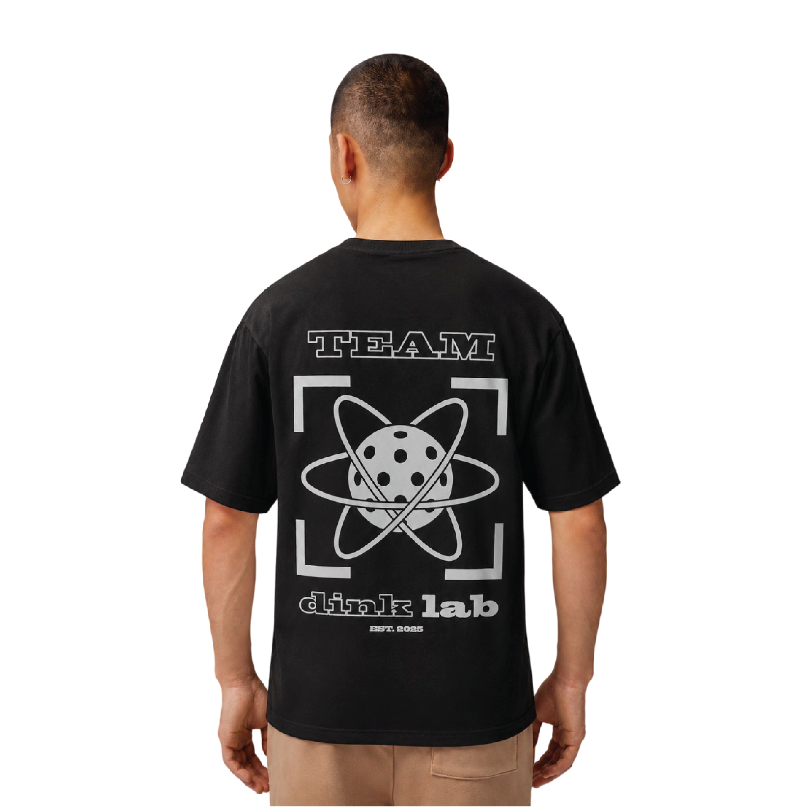 DINKLAB Shirt Unisex Lifestyle Oversized Tee (TEAM LABS) - Black